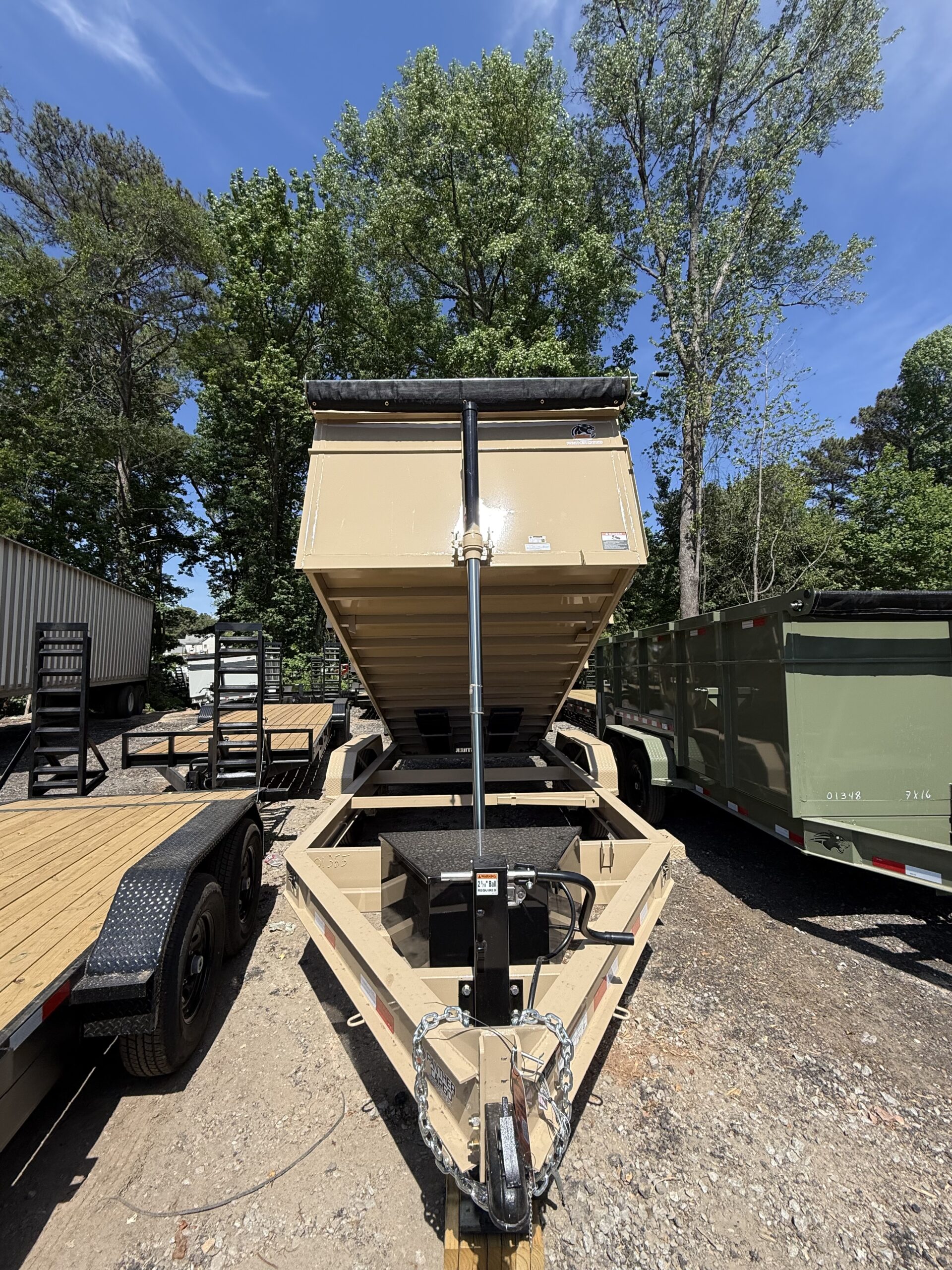 2026 7x16 Dump Trailer β BRAND π πͺπ»π₯ GPS TRACKED π(TAN) - Image 2