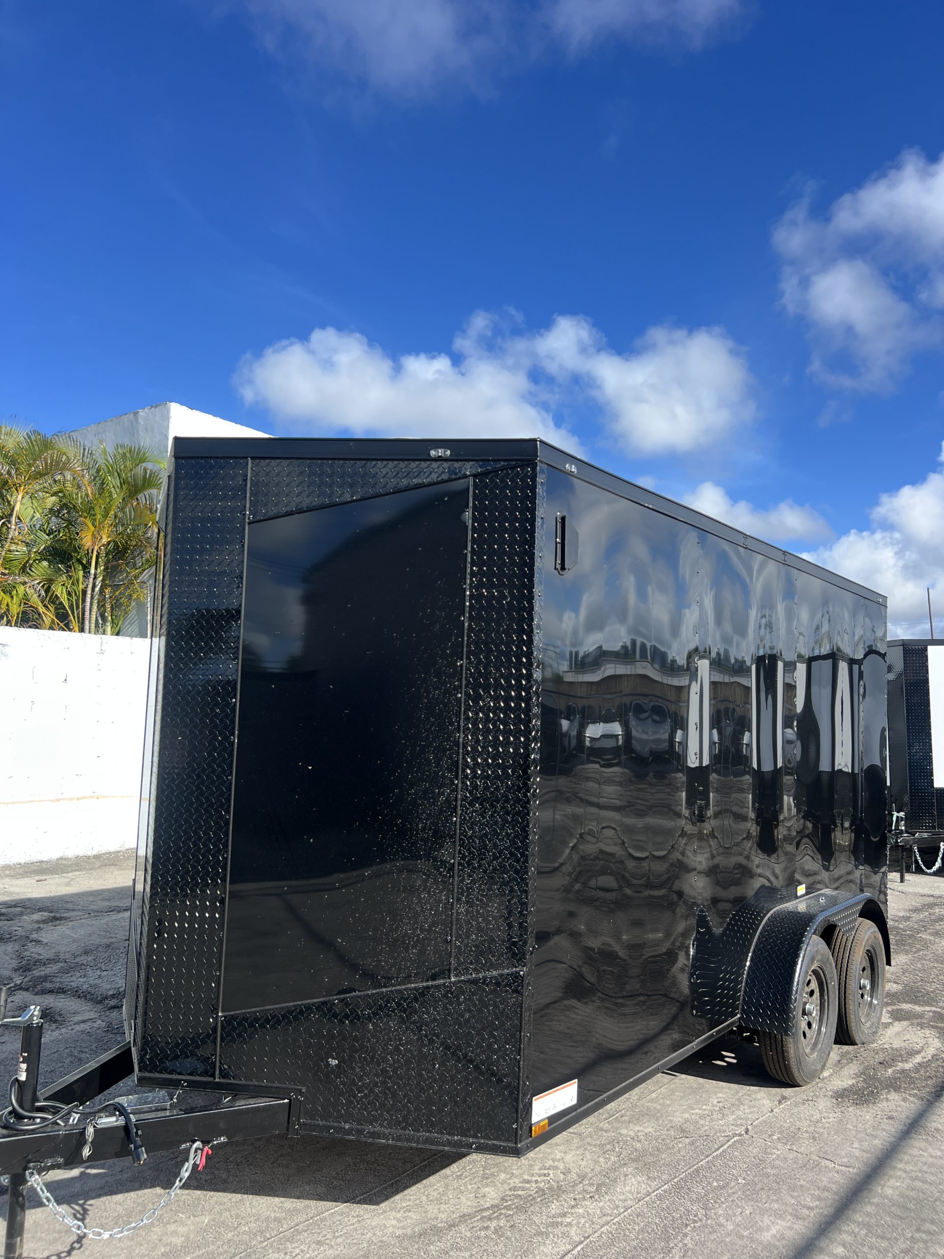 π 2026 7x14 Ta Enclosed Cargo Trailer Double Axle Polycore 0.080π₯ (BLACKOUT) - Image 3