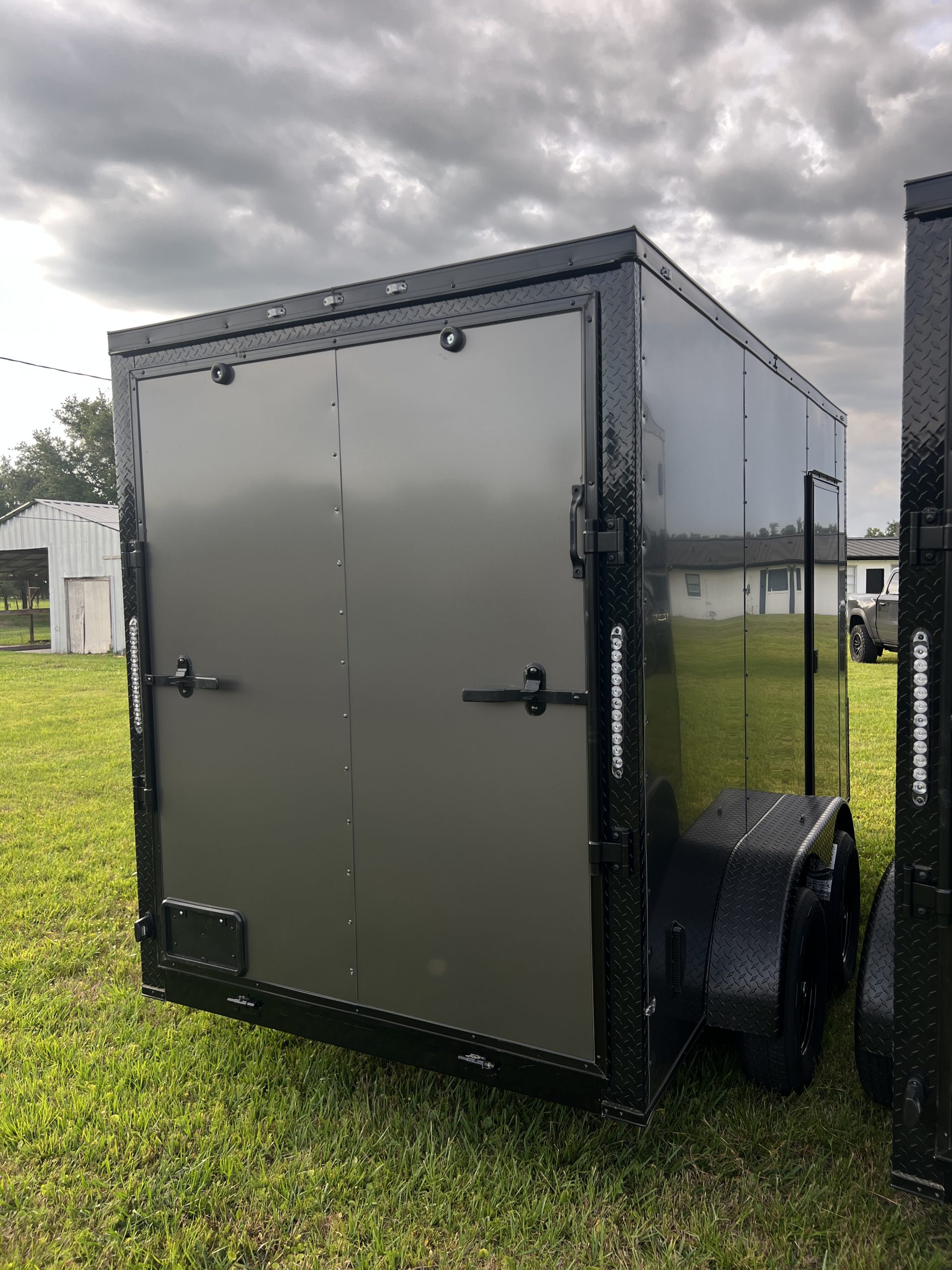 π 2026 6x12 Ta Enclosed Cargo Trailer Double Axle Polycore 0.080π₯ (CHARCOAL / BLACK TRIM) - Image 4