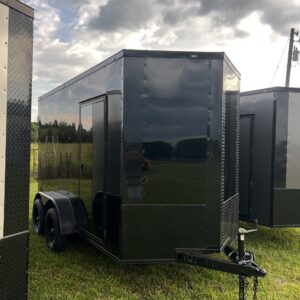🆕 2026 6x12 Ta Enclosed Cargo Trailer Double Axle Polycore 0.080🔥 (BLACKOUT)