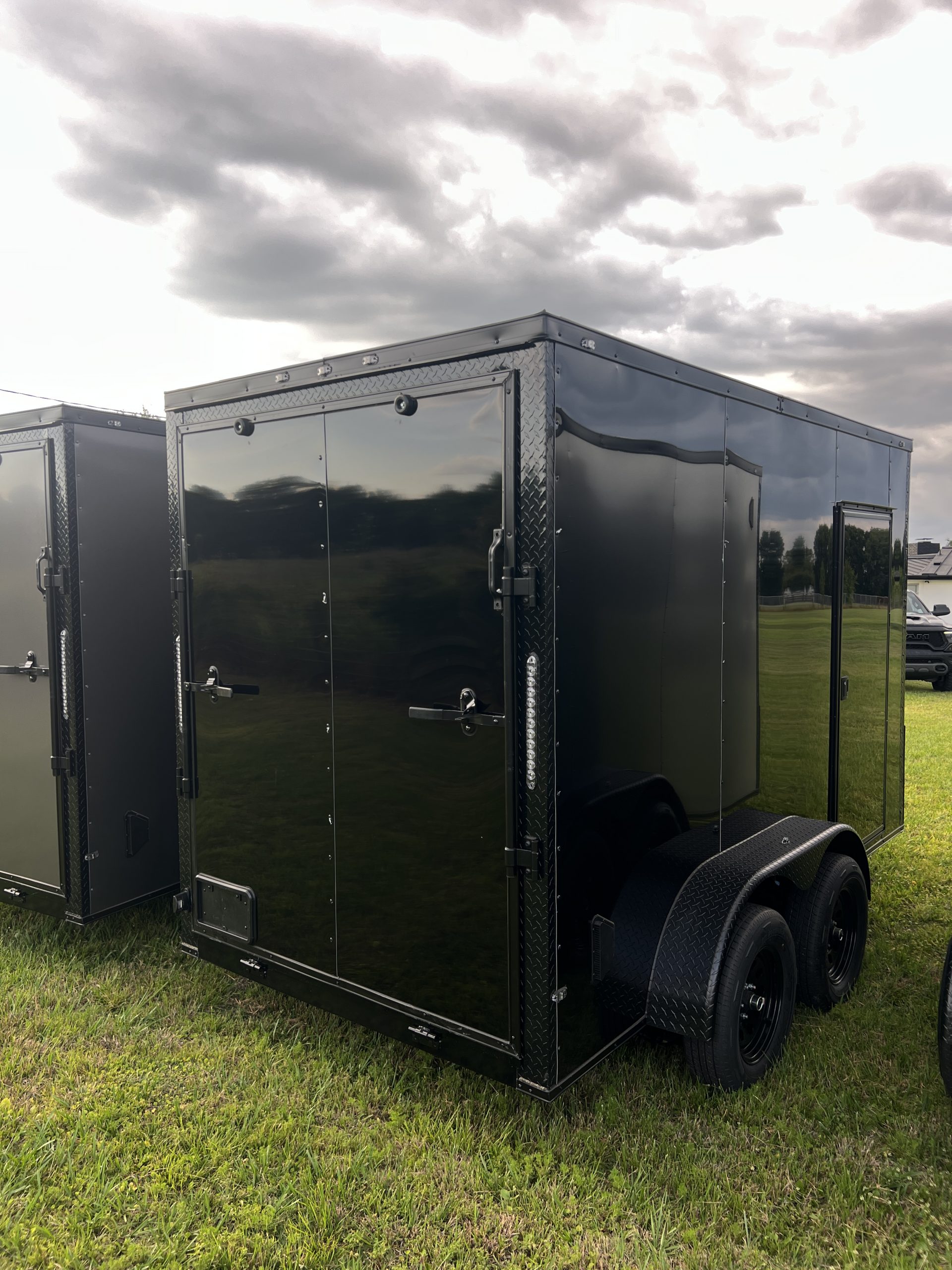 π 2026 6x12 Ta Enclosed Cargo Trailer Double Axle Polycore 0.080π₯ (BLACKOUT) - Image 3