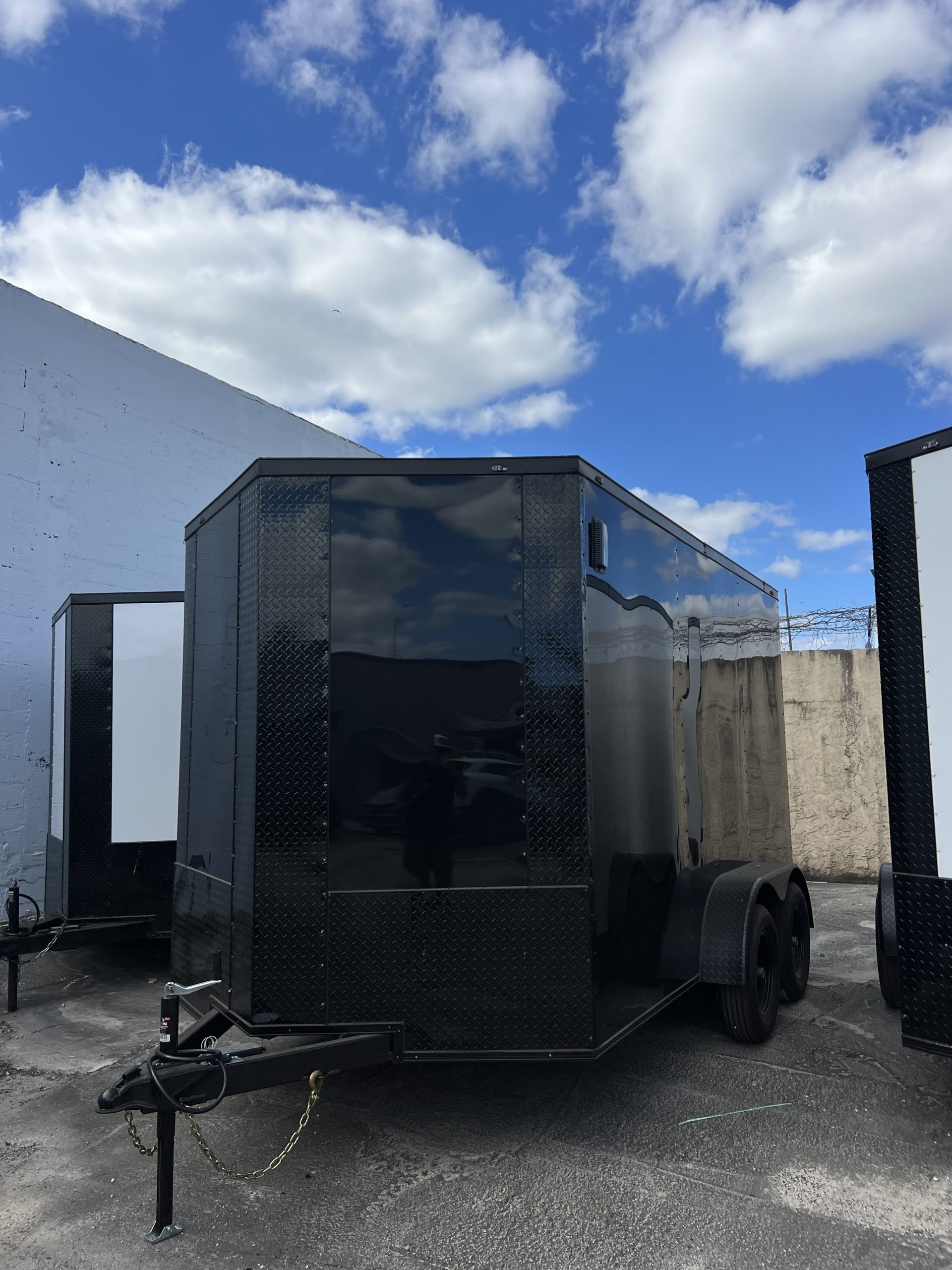 π 2026 7x12 Ta Enclosed Cargo Trailer Double Axle Polycore 0.080π₯ (BLACKOUT) - Image 3