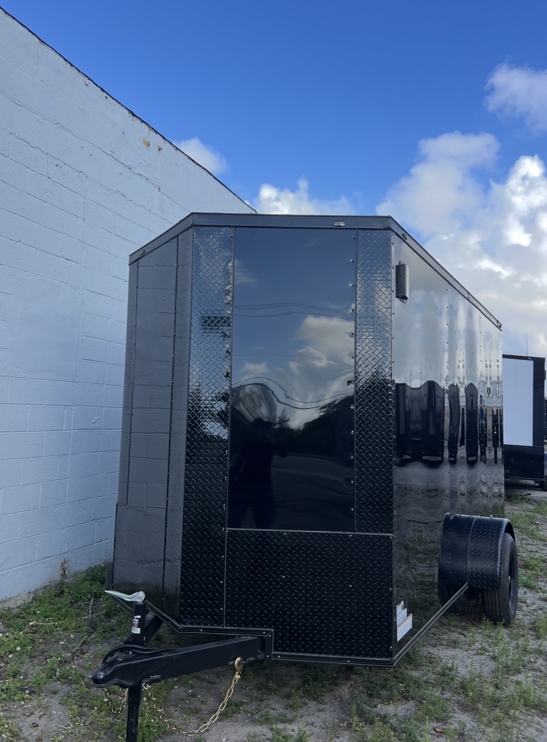 π 2026 6x12 Sa Enclosed Cargo Trailer Single Axle 0.080 Polycoreπ₯ (BLACKOUT)