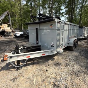 2026 7x16 Dump Trailer — BRAND 🆕 💪🏻🔥 GPS TRACKED 🔒(ATRACITE GREY)